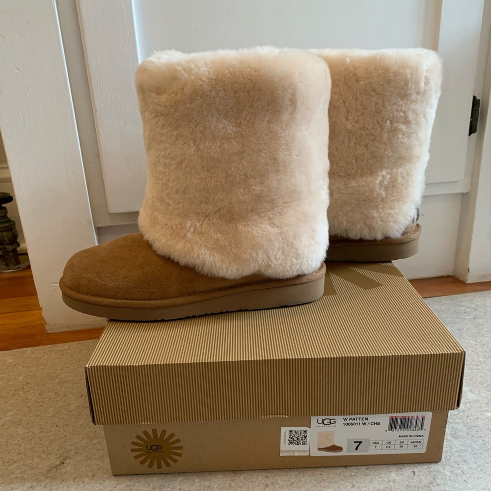 UGG women’s Patten chestnut boots